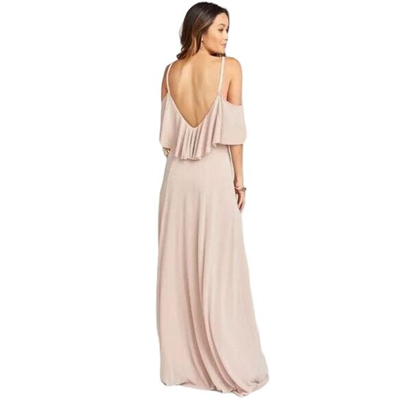 Show Me Your Mumu Renee Ruffle Maxi Dress - Pink Blush Meadow NWT Size 2XS - Picture 2 of 9